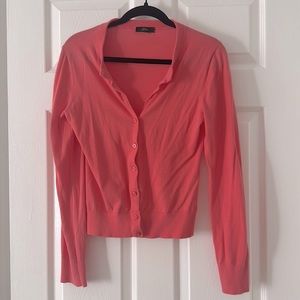 J Crew Coral Cardigan
